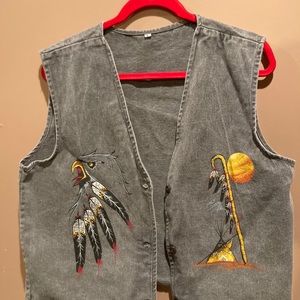 Grey Denim Vest 😎